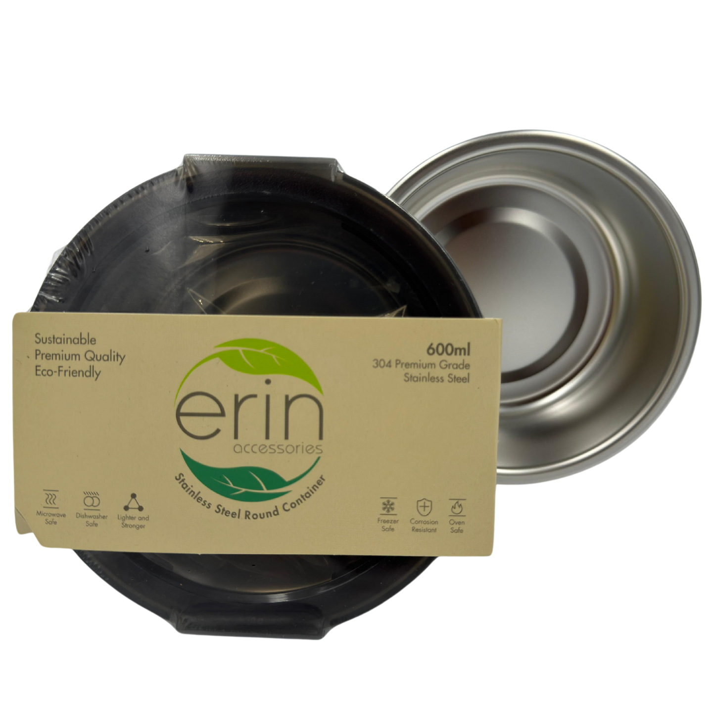 Stainless Steel Container Round 600ml