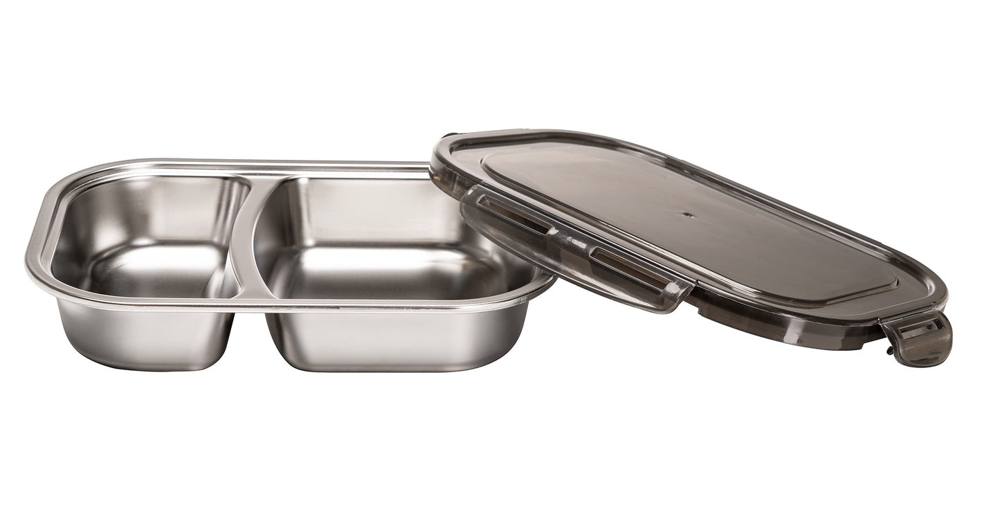 Stainless Steel 2 Division Bento Container 900ml